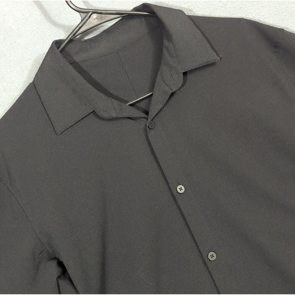 Lululemon Shirt Men's M (Estimated) Black Airing Easy Long Sleeve Button Down